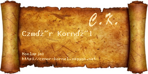 Czmór Kornél névjegykártya